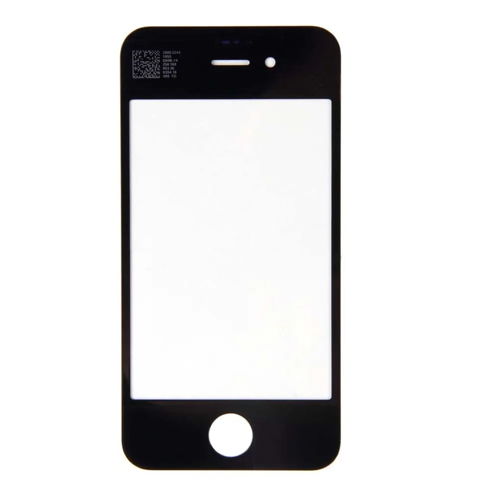 5 шт черный Передний экран стекло Замена объектива для Apple iPhone 4 4s мобильный