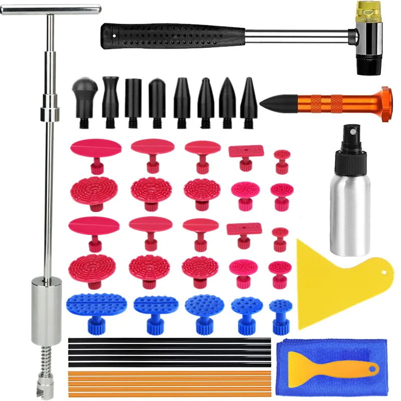 Вмятины на кузове автомобиля ремонт инструмент с горкой молоток T бар Дент