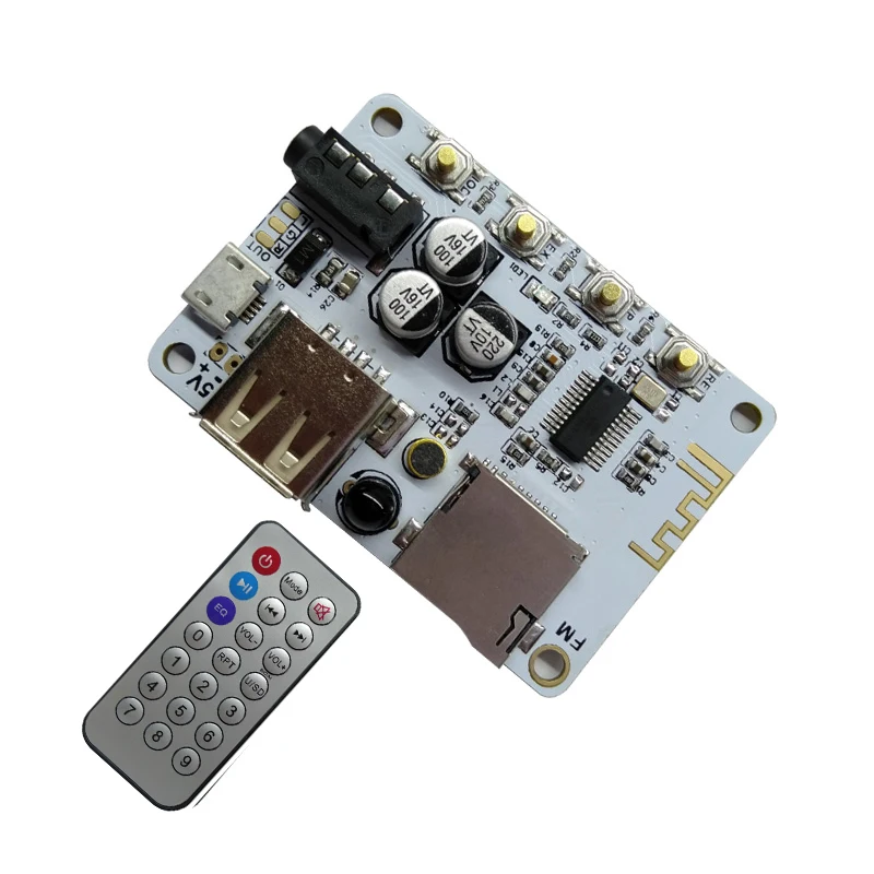 Bluetooth аудио приемник 5 В MP3 U дисковый усилитель DIY автомобильный хост USB декодер