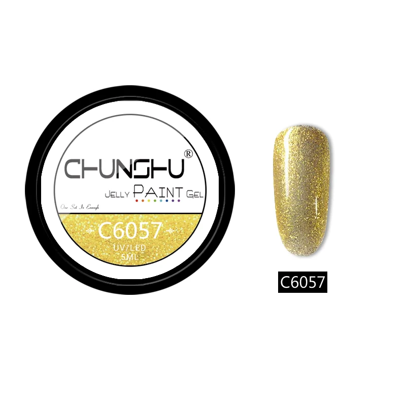 C6057 CHUNSHU 66 цветов УФ-гель для ногтей Желейный Цветной Гель-лак для рисования 5 мл впитывающий лак для ногтей гель для ногтей Дизайн ногтей маникюр DIY - Цвет: C6057