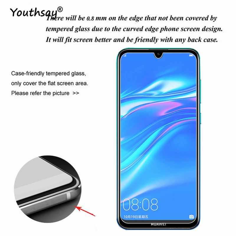 2 uds. De vidrio para Huawei Enjoy 9, vidrio templado Protector de pantalla del tel&eacute;fono para Huawei Enjoy 9, vidrio para Huawei Enjoy 9, pel&iacute;cula Youthsay-1