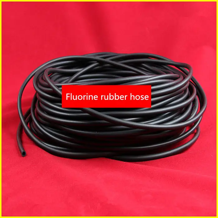 

1PCS FR004 Fluoro rubber flexible pipe size 4*6mm High temperature and corrosion resistance Oil resistant tube FKM Viton FPM