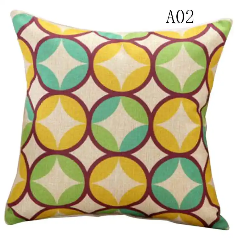 Модный принт геометрические подушки без внутренней конструкции цветок