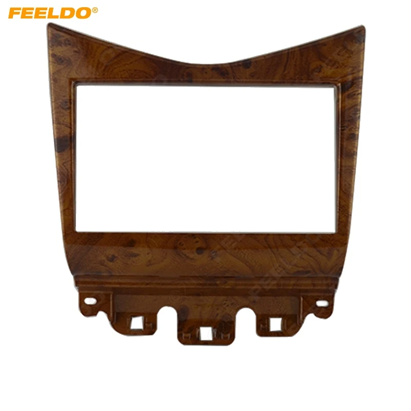 

FEELDO Mahogany 2Din Fascia for Honda Accord Radio DVD Stereo CD Panel Dash Mounting Installation Trim Kit Face Frame Fasica