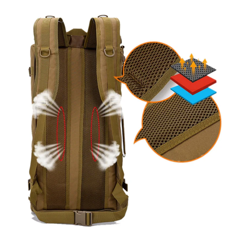 60L 50 л походный рюкзак походная Сумка тактический Альпинизм Скалолазание Molle