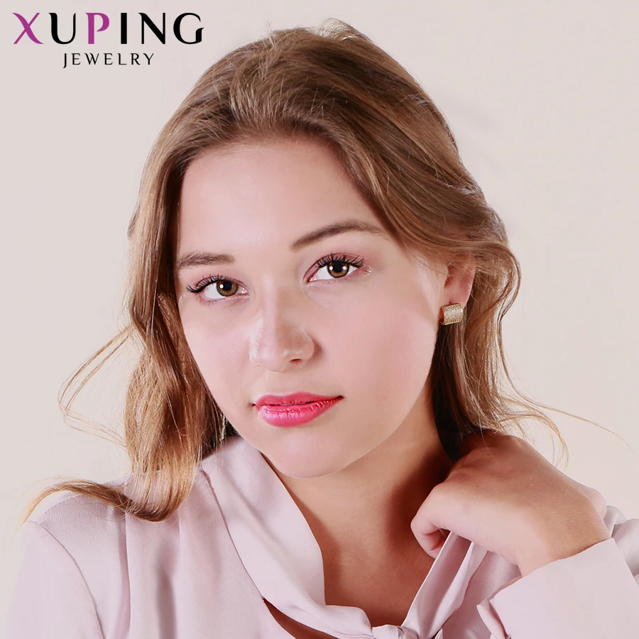 Xuping модные ювелирные изделия элегантные серьги с покрытием из розового золота с синтетическим CZ для женщин Подарки на день Святого Валентина S86-20134