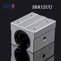 axk 4pcslot sbr12uu sme12uu sbr12 uu 12mm shaft linear ball bearing block sbr for cnc router mill machine diy