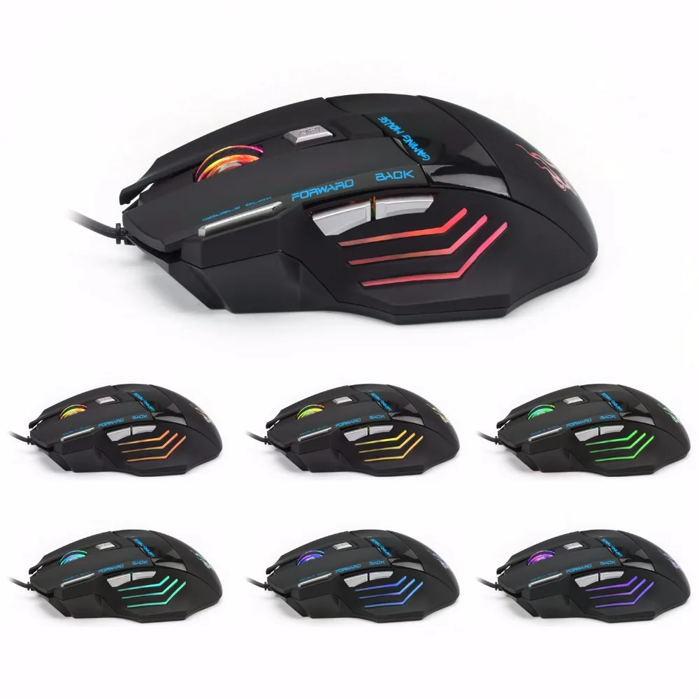 Проводная игровая мышь USB оптическая мышь 5500 dpi светодиодный игровая мышь для ПК ноутбука Большая большая мышь