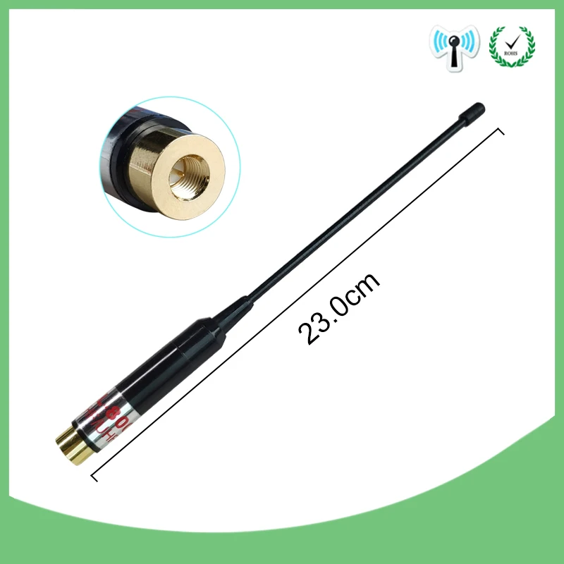 2 шт. двухдиапазонная телескопическая антенна SMA Male для рации BAOFENG UV 3R TONFA 985 TYT TH F5