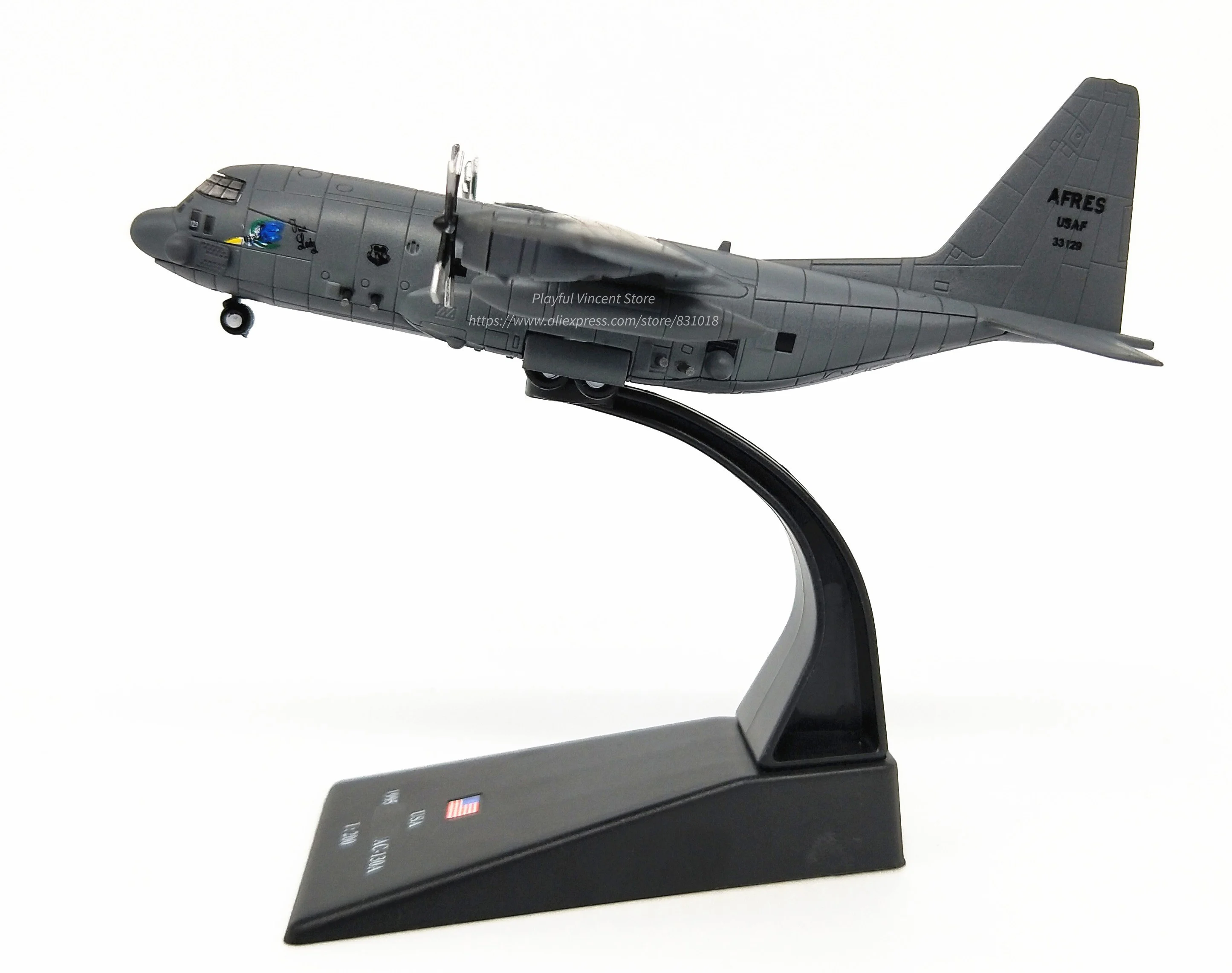 Редкие Специальное предложение 1:200 Американский AC130 Воздушный пистолет лодка транспортный самолет военная модель из сплава коллекция