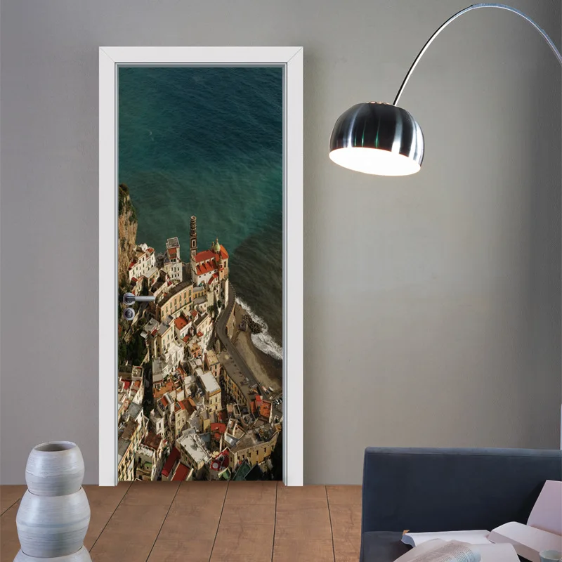 Креативные 3D дверные наклейки сделай сам воздушный шар узор для комнаты