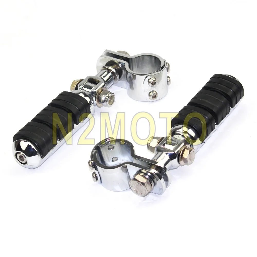 1 пара хромированных подножек для мотоцикла 1/2 &quot1 1/4&quot 1/8 &quot зажимы крепления Harley