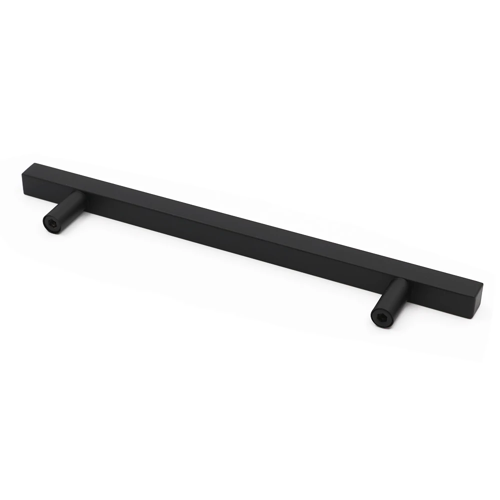 1 Pack Kitchen Cabinet Handles J22BK Square T Bar Stainless Steel Drawer Handles Cabinet Hardware Cabinet Pulls Cabinet Knobs