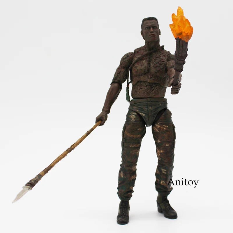 NECA 30th юбилей джунглей патруля соприкосновение извлечения Маскировка голландский джунгли Охотник Unmasked демон Хищник фигурка - Цвет: G