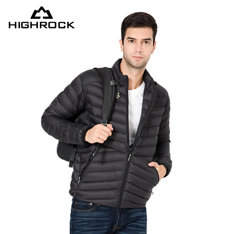 Highrock 700FP гусиный пух куртки для мужчин и женщин Компактный Открытый Отдых Путешествия водонепроницаемый пуховик парки ветровка внутренняя