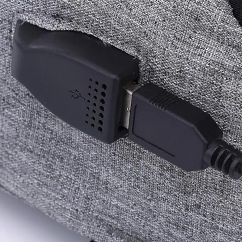 The New Waterproof Anti-Theft Chest Bag Hide Zipper Briefcase Charging Messenger Bag