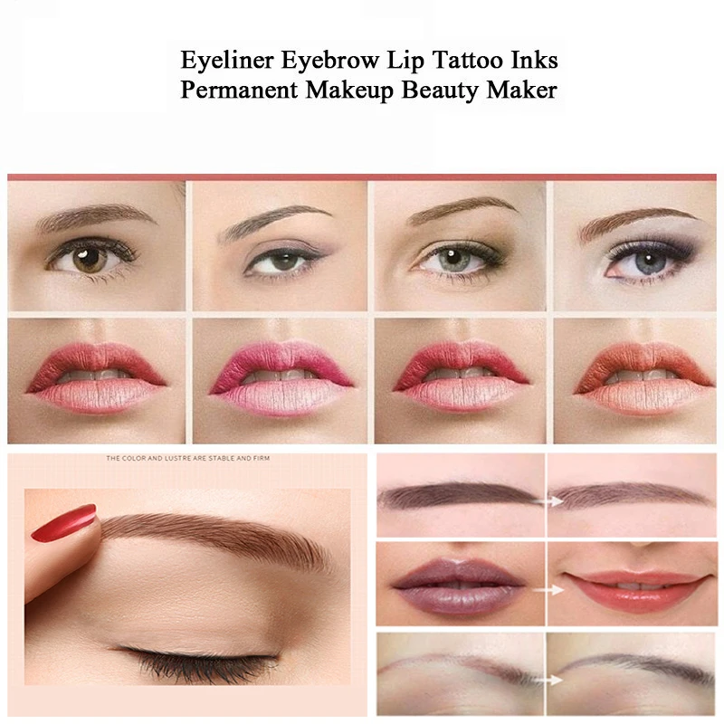 OuXinLi 9 Colors Tattoo Ink Set Microblading Permanent Makeup Paint Pigment for Lipstick Lip | Красота и здоровье