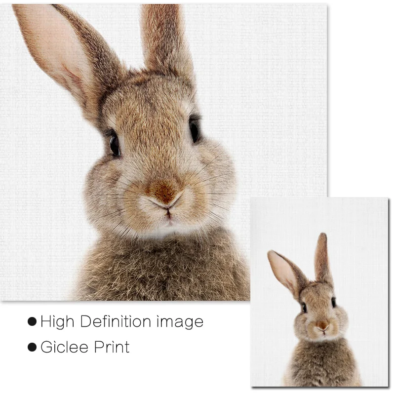 Настенная картина для детской комнаты Лесной Декор детские животные Картина на