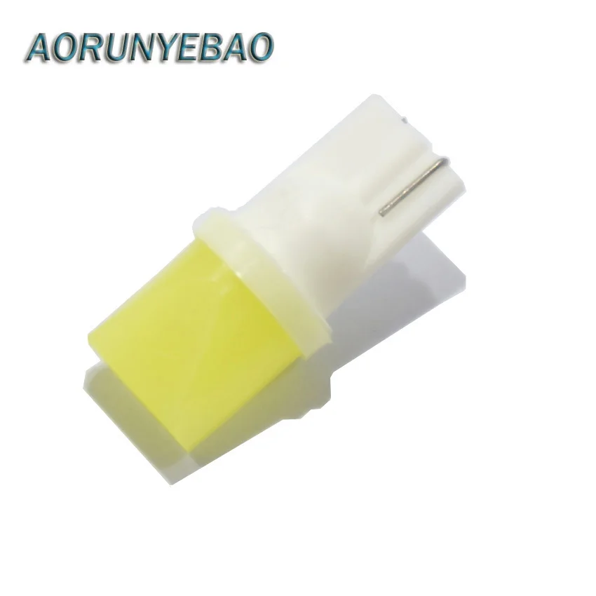 AORUNYEBAO 100 шт. T10 Cob 3d светодиодный W5W белый светильник s автомобильный боковой