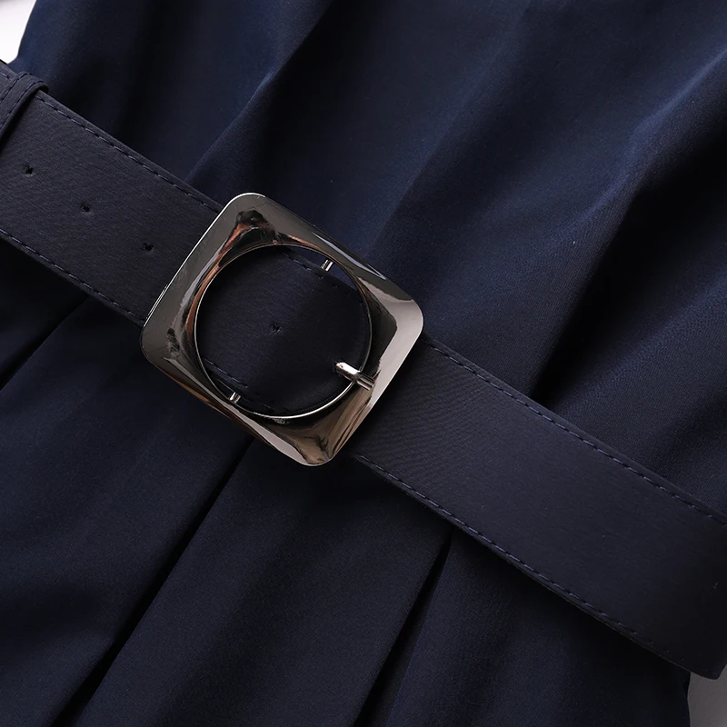 Женское офисное платье средней длины однотонное стильное из Украины весна 2019 |