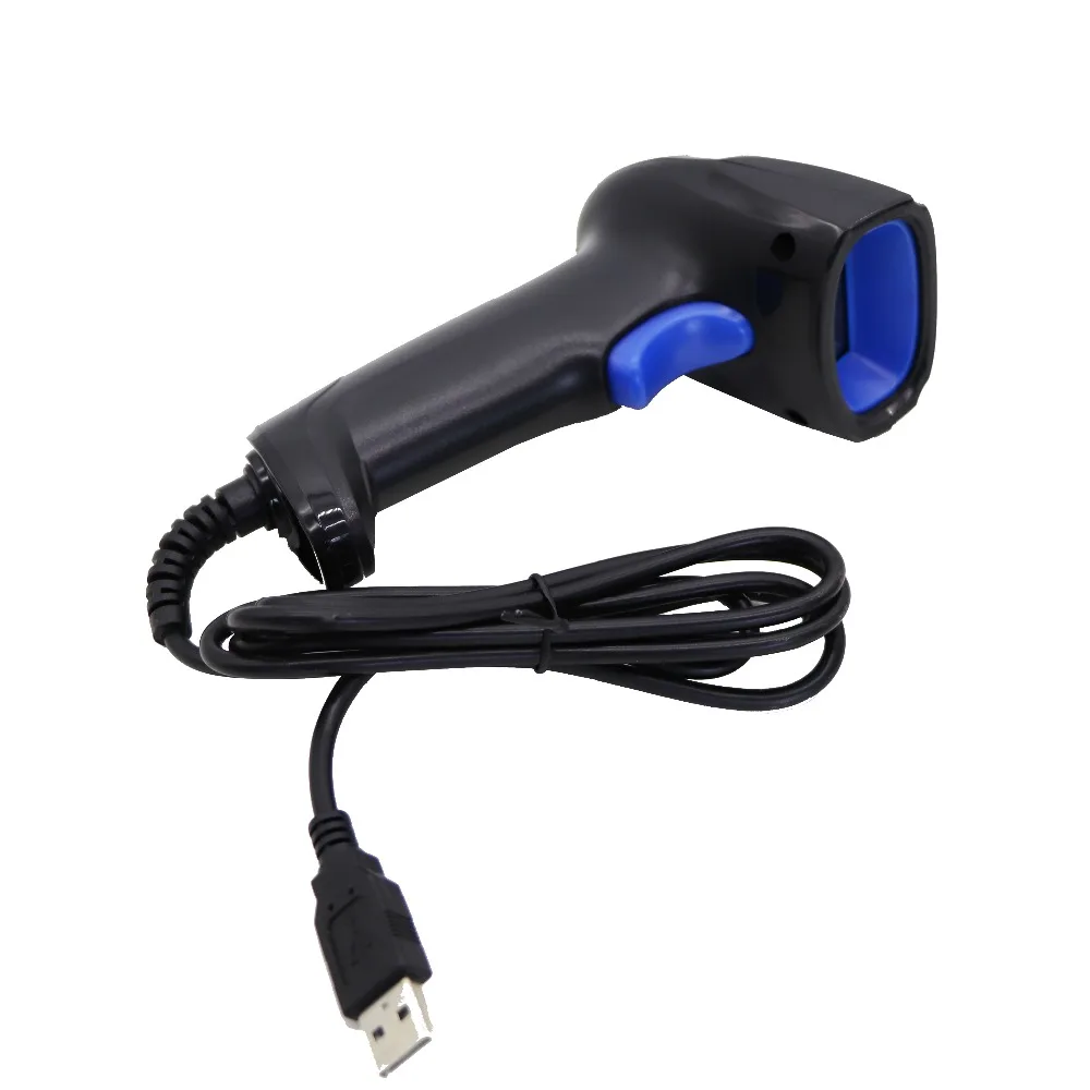 Низкая цена ручной сканер штрих кода считыватель красный свет USB проводной 1D CCD