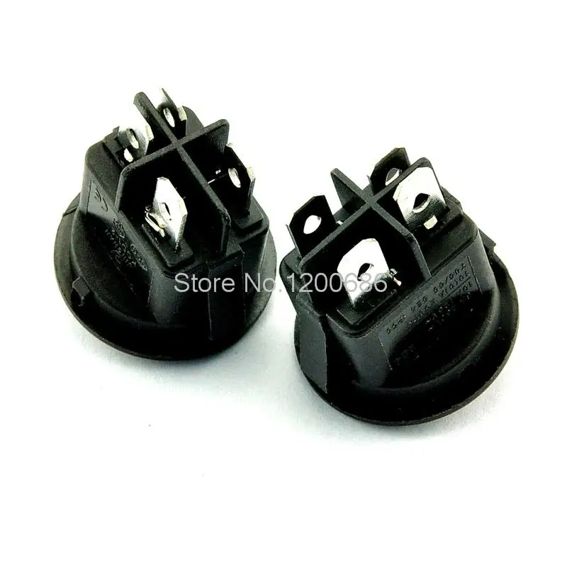 

KCD1 224 power switch Rocker switch 4 feet 2 files with lights 6A 250V