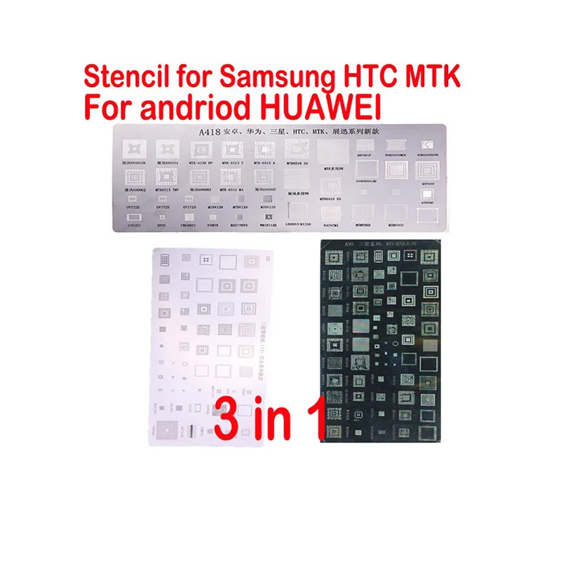 Трафареты BGA с непосредственным нагревом для MTK Samsung HTC Huawei Android комплект