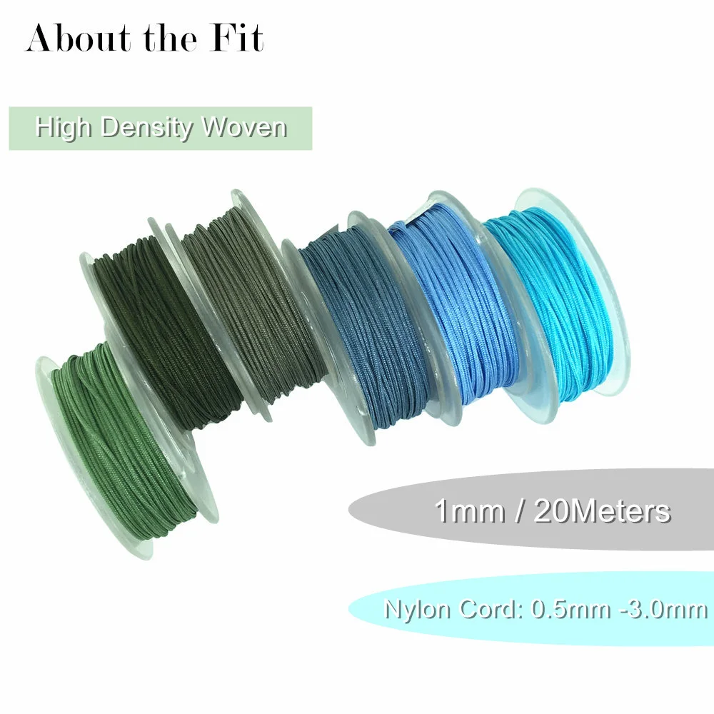 Нейлоновый шнур плетеная нить высокой плотности 1 0 мм браслет плетеные бусины