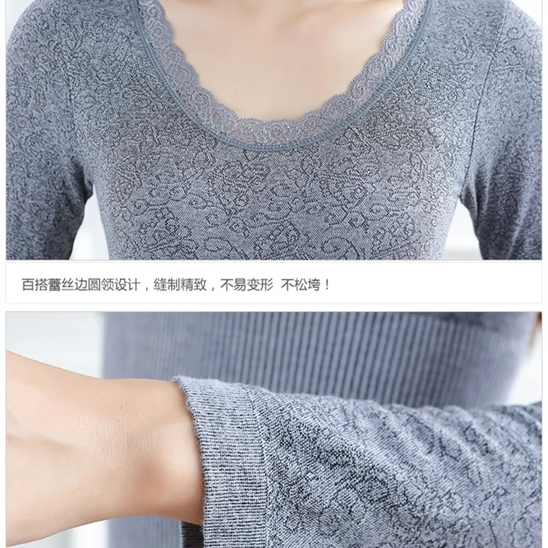 Женская туника зимнее теплое нижнее белье модные Бесшовные дышащие теплые