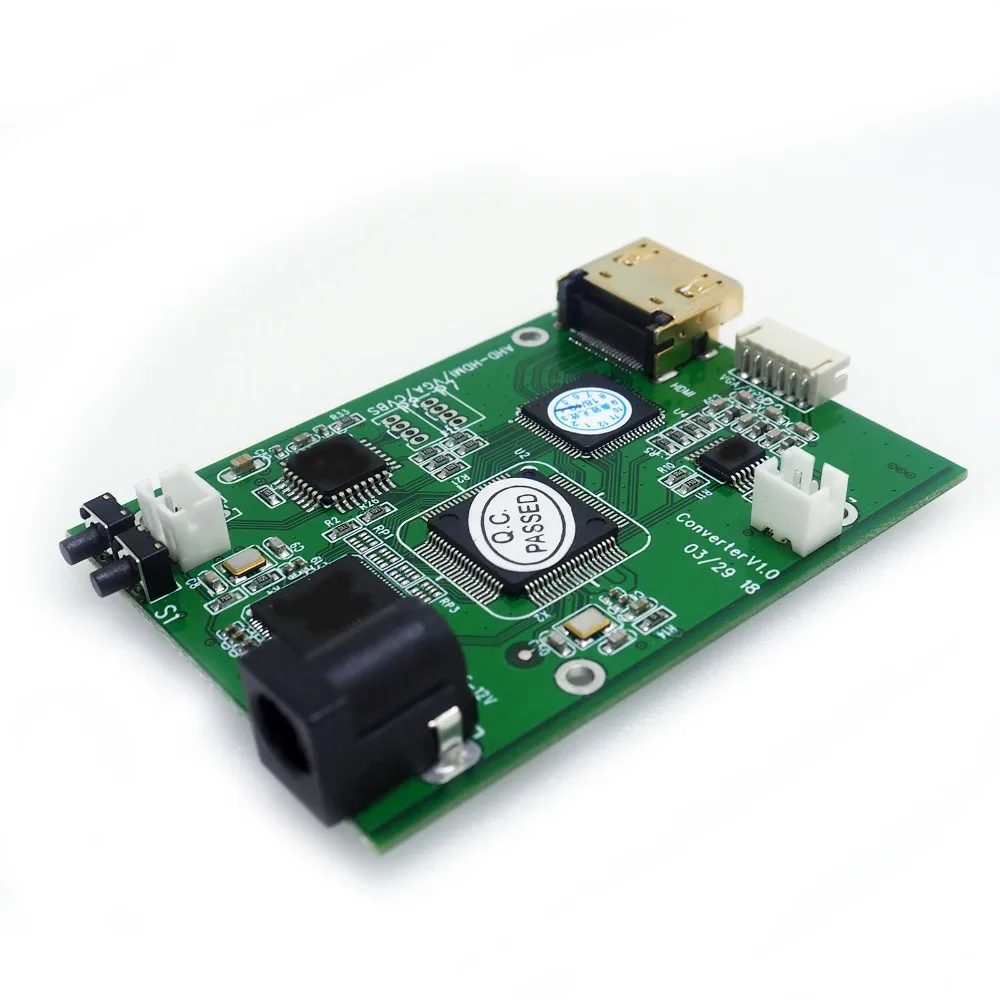 AHD41 4 в 1 HD видео сигнальный преобразователь Плата AHD TVI CVI CVBS сигнал к HDMI VGA
