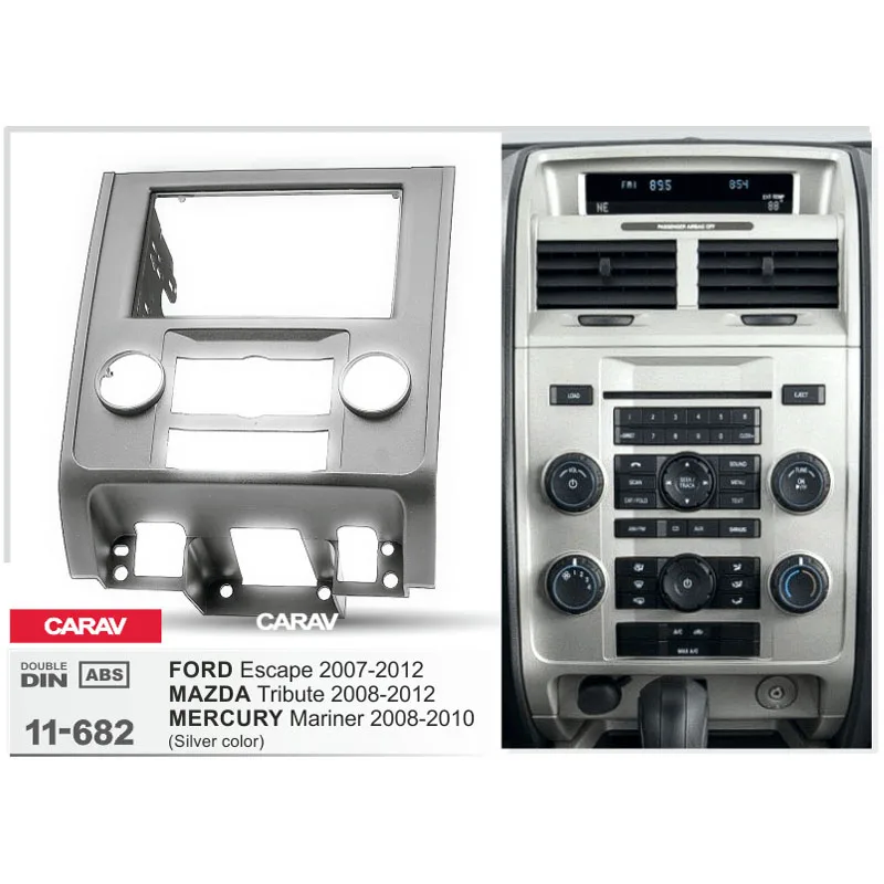 CARAV 11 682 Автомобильная Радио панель для Mazda Tribute 2008 2012/FORD Escape 2007 рамка DVD CD отделка