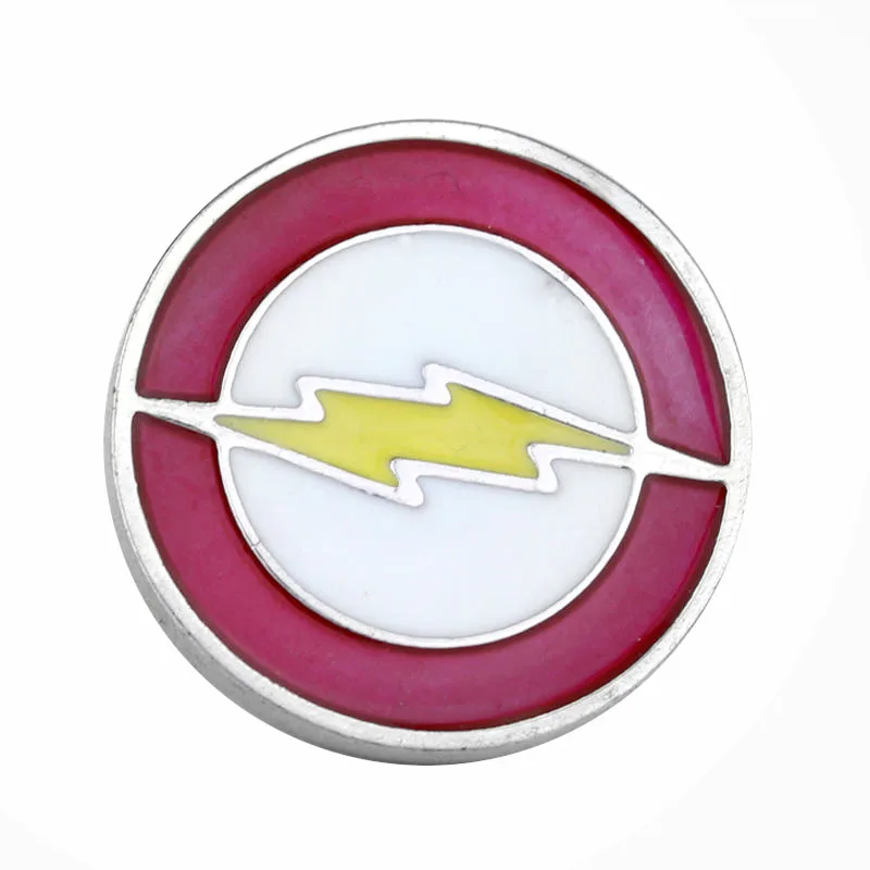 Brooches SG DC Горячая фильм флэш Брелки Подвески Красный Желтый Shazam флэш логотип в виде молнии чокер брелок для женщин мужчин поклонников подарки - Цвет: Brooches