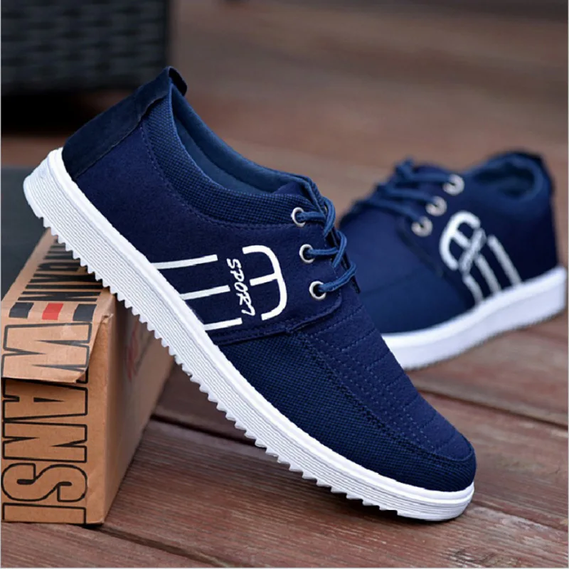 Men's Skateboarding Shoes Lace Up Sneakers for Men with Low Upper Breathable Flat Light High Quality Sport | Спорт и развлечения