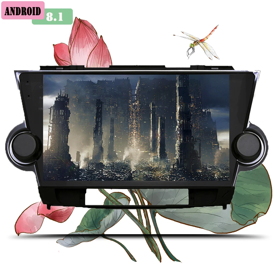 10 1 "HD IPS дисплей Android 8 0 автомобильный Радио dvd плеер Музыка Видео gps navi планшет