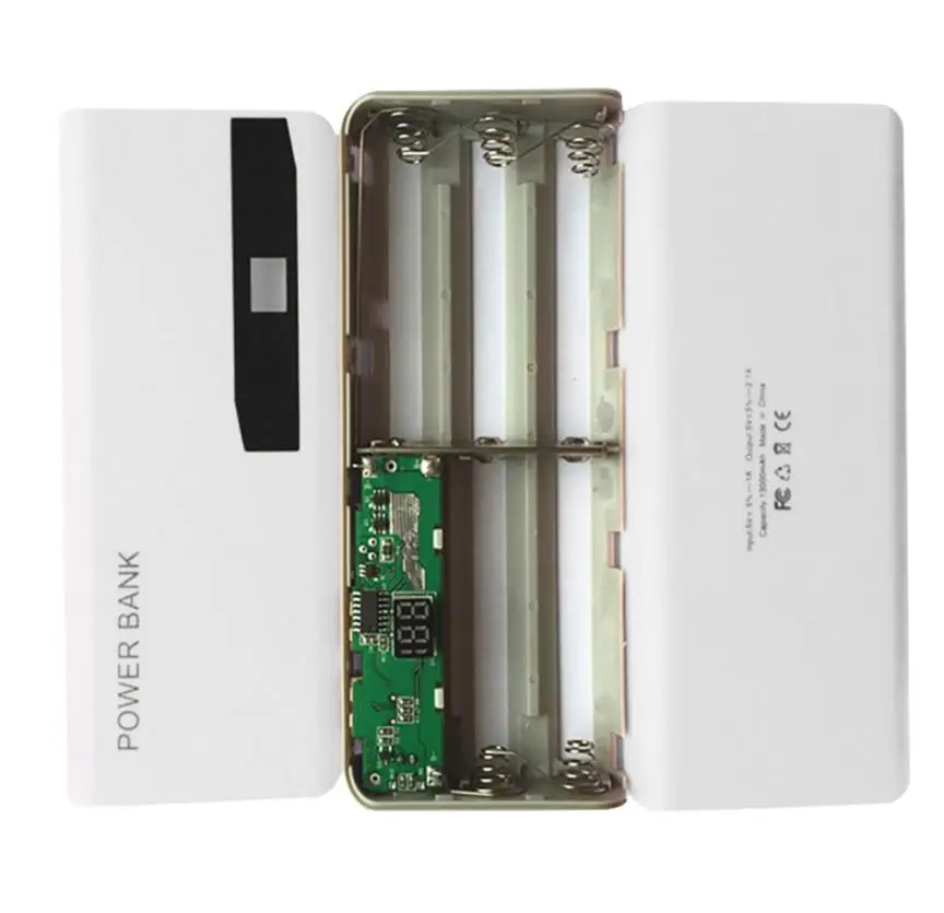 HIPERDEAL светодиодный дисплей 5X 18650 USB внешний аккумулятор зарядное устройство чехол