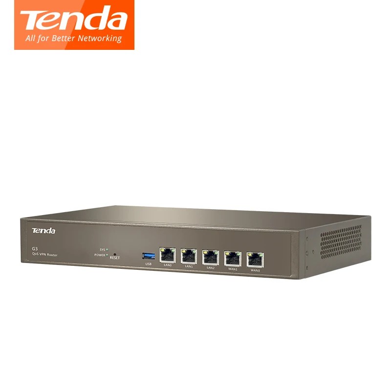 Tenda G3 беспроводной повторитель Qos vpn роутер PPTP/L2TP/IPSec 800 МГц мульти WAN порты roteador для