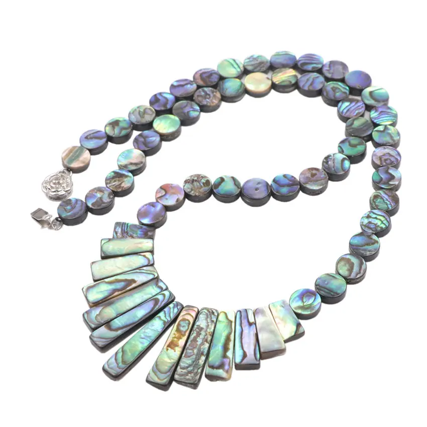 Красочное ожерелье с подвеской из натуральной морской ракушки подвеска короткой