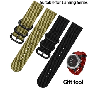 Ремешок для часов НАТО, нейлоновый ремешок, черное кольцо, пряжка 26 мм, синий и зеленый сменный ремешок для часов Garmin Fenix 3, аксессуары для часов