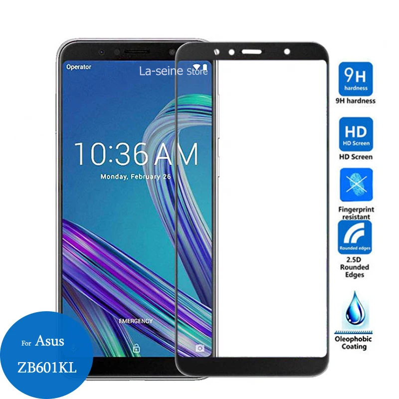 Для Asus Zenfone Max Pro M1 ZB601KL ZB602KL полное покрытие закаленное Стекло с уровнем твердости