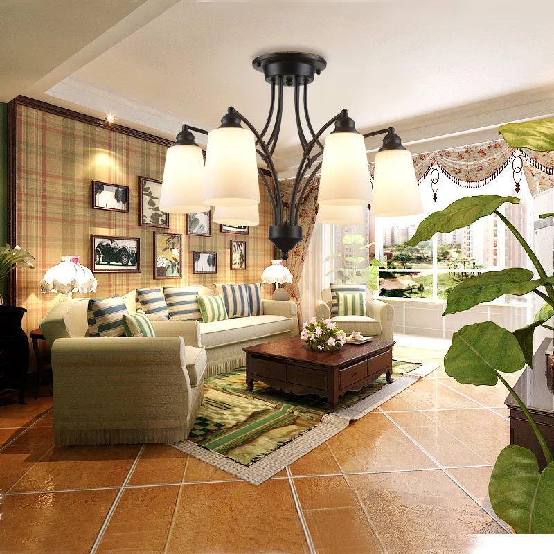 2 режима установки LED люстра современный подвесной светильник для Гостиная