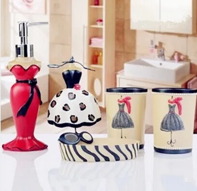 5 шт./компл. Элегантная Леди Макияж туалетные принадлежности комплект Творческий