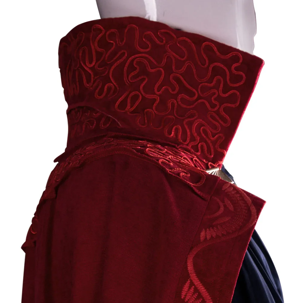 Костюм Доктора странного из фильма 2016 косплей Стив красный плащ костюм халат на