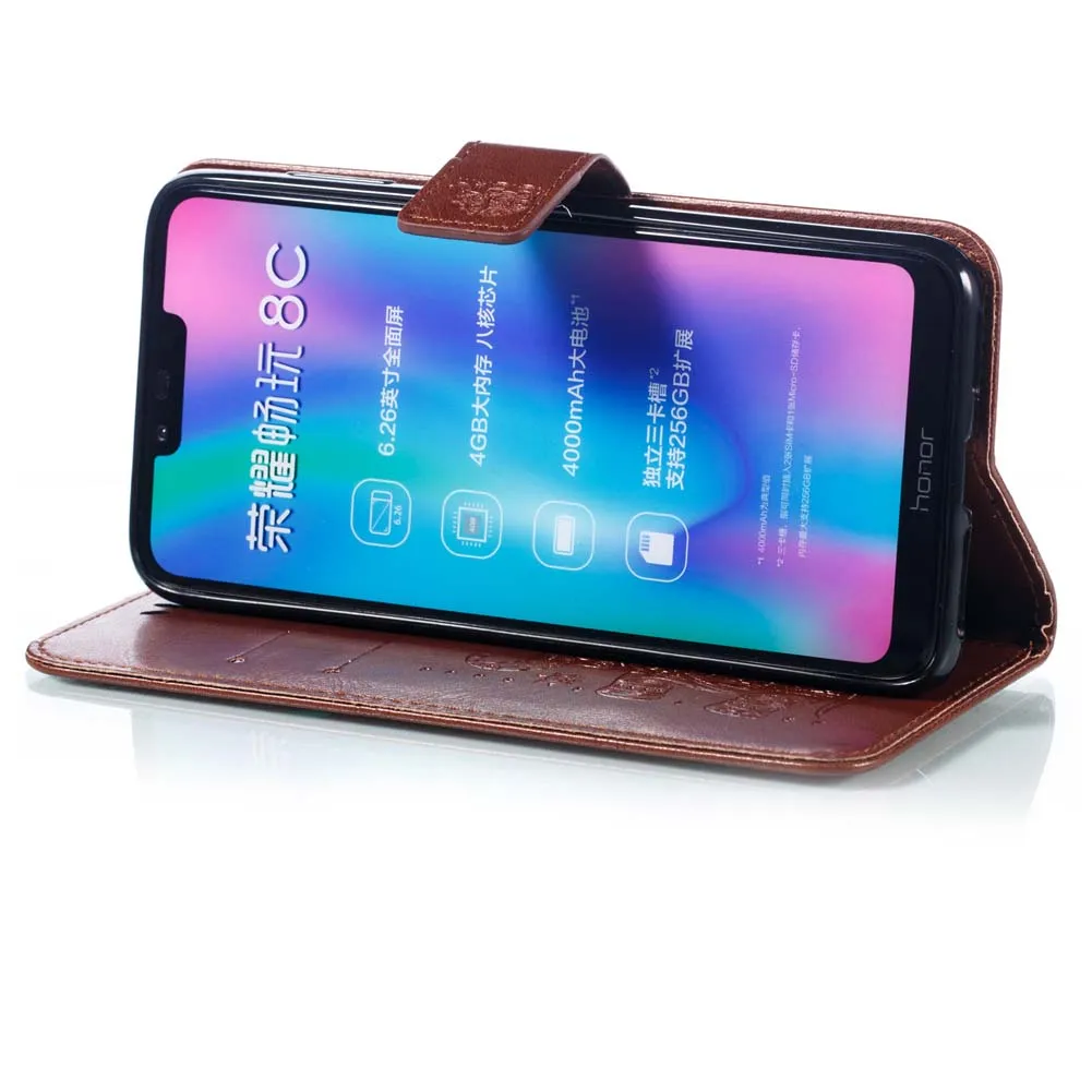 Флип чехол для Huawei Y7 Y 7 2019 DUB LX1 со слоном кожаный Prime DUB_LX1 чехлы