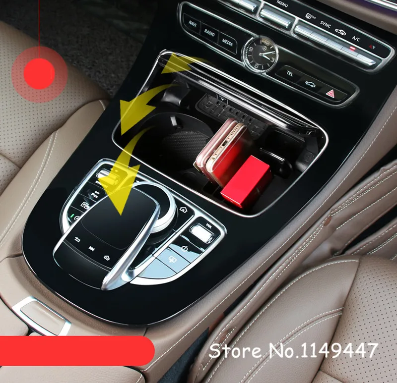 Для Mercedes Benz E Class 16 17/C 14 17/GLC 15 17/V 17 1 шт. держатель для стакана воды коробка
