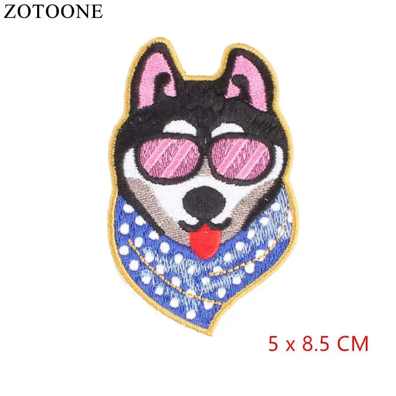 ZOTOONE нашивка с животными Волк тигр наклейки сделай сам утюжок на одежду