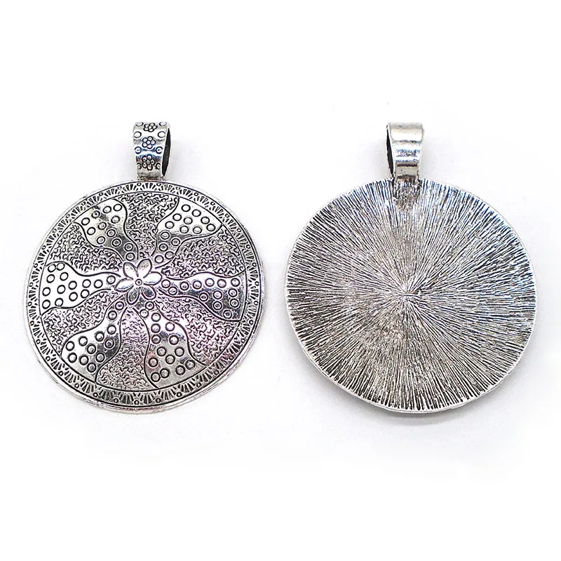 2 шт. круглые подвески для ожерелья 67 х53 мм|pendant for necklace|large pendants necklaceslarge silver |