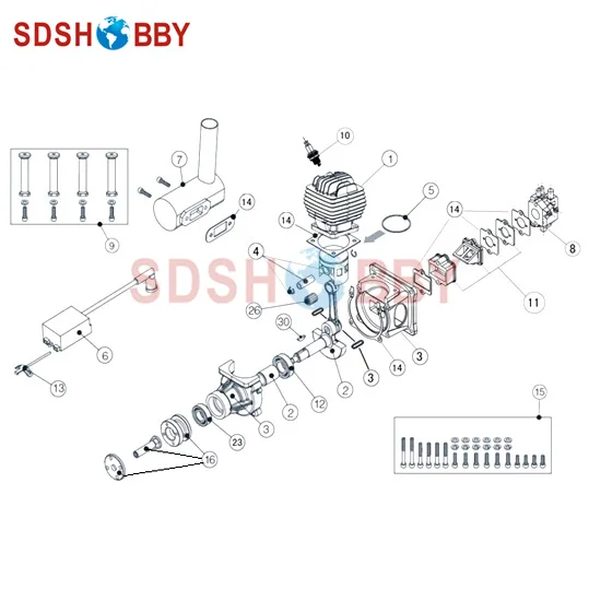 2Pcs Stopper for Piston Pin Engine EME60 | Игрушки и хобби
