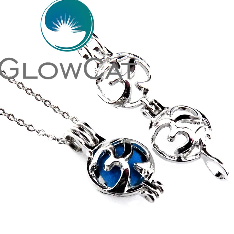 GLOWCAT K531 OM Йога религиозный дизайн бусины клетка ароматерапия Oyster жемчужная