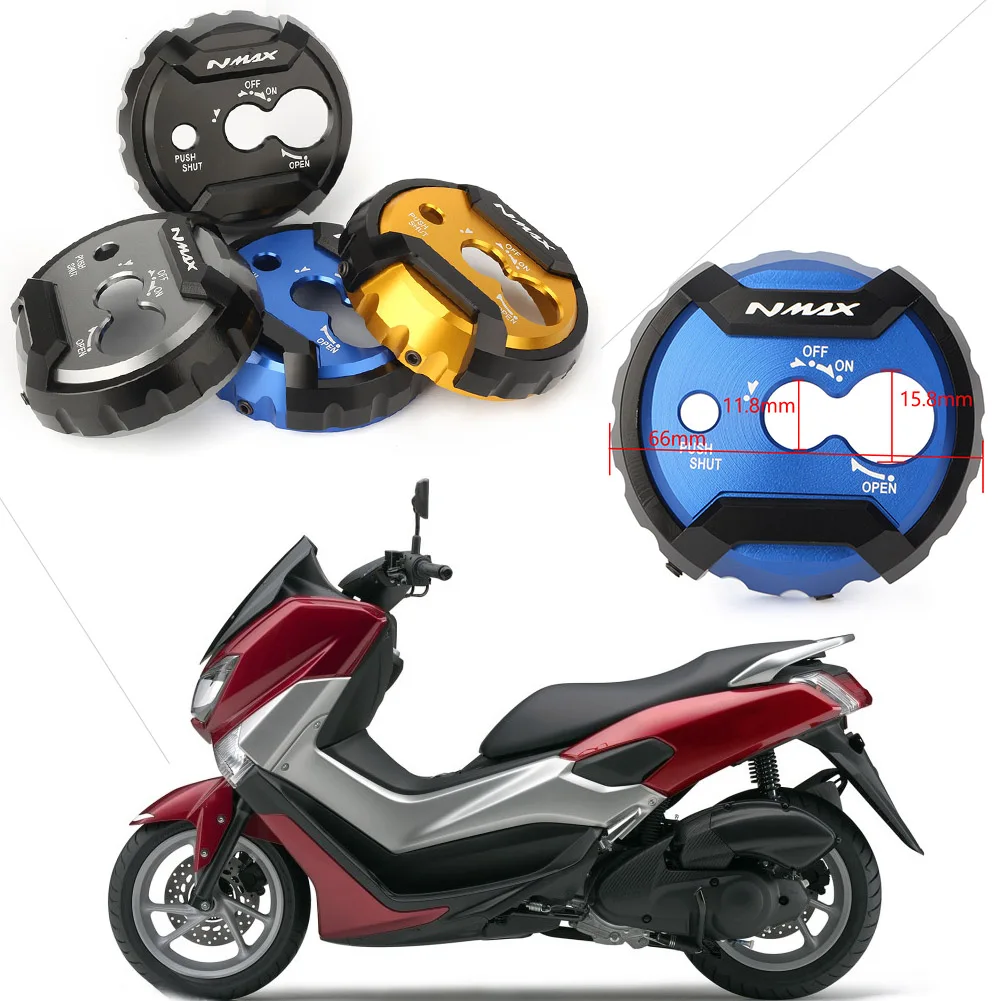 Алюминиевая крышка ключа зажигания CNC для мотоцикла Yamaha NMAX 155 Nmax155 2015 2016|Накладки и