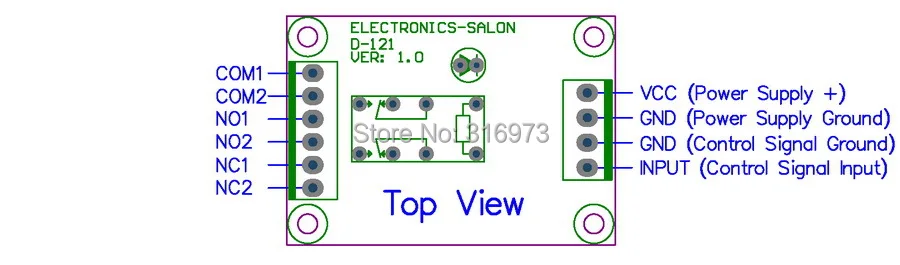 DPDT реле сигнала модуль 5Vdc RY5W K реле. Имеет в собранном виде.|relay module|module relayrelay module